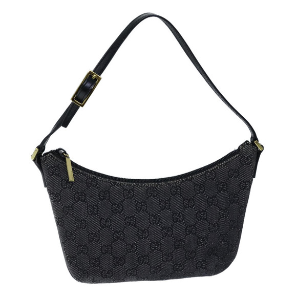 GUCCI GG Canvas Hand Bag Black Auth ep3704 - Picture 1 of 16